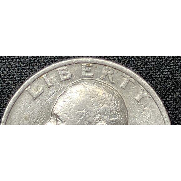 1974-D Washington Quarter Strike Error "OF" & Rim Curved Up on Reverse - Picture 7 of 16